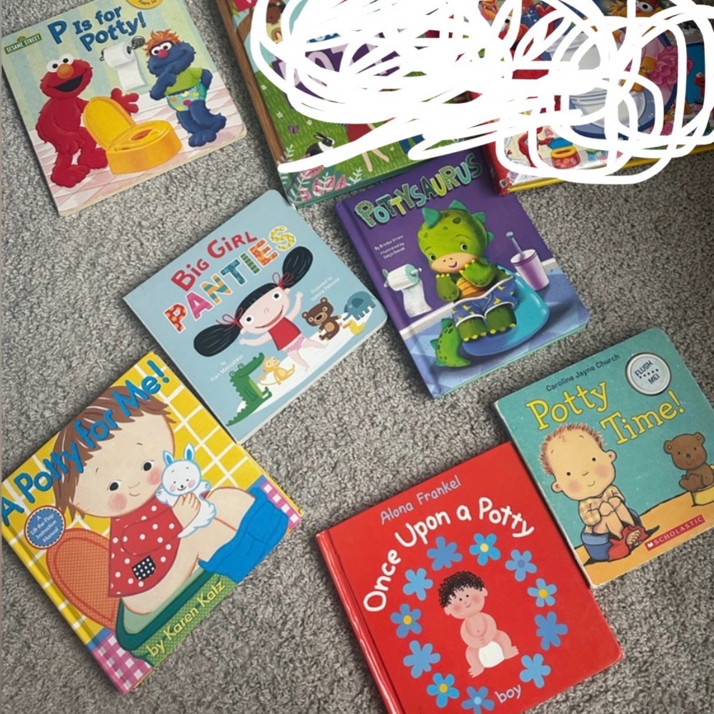 Bundle of 6 potty/Potty Training Book Set